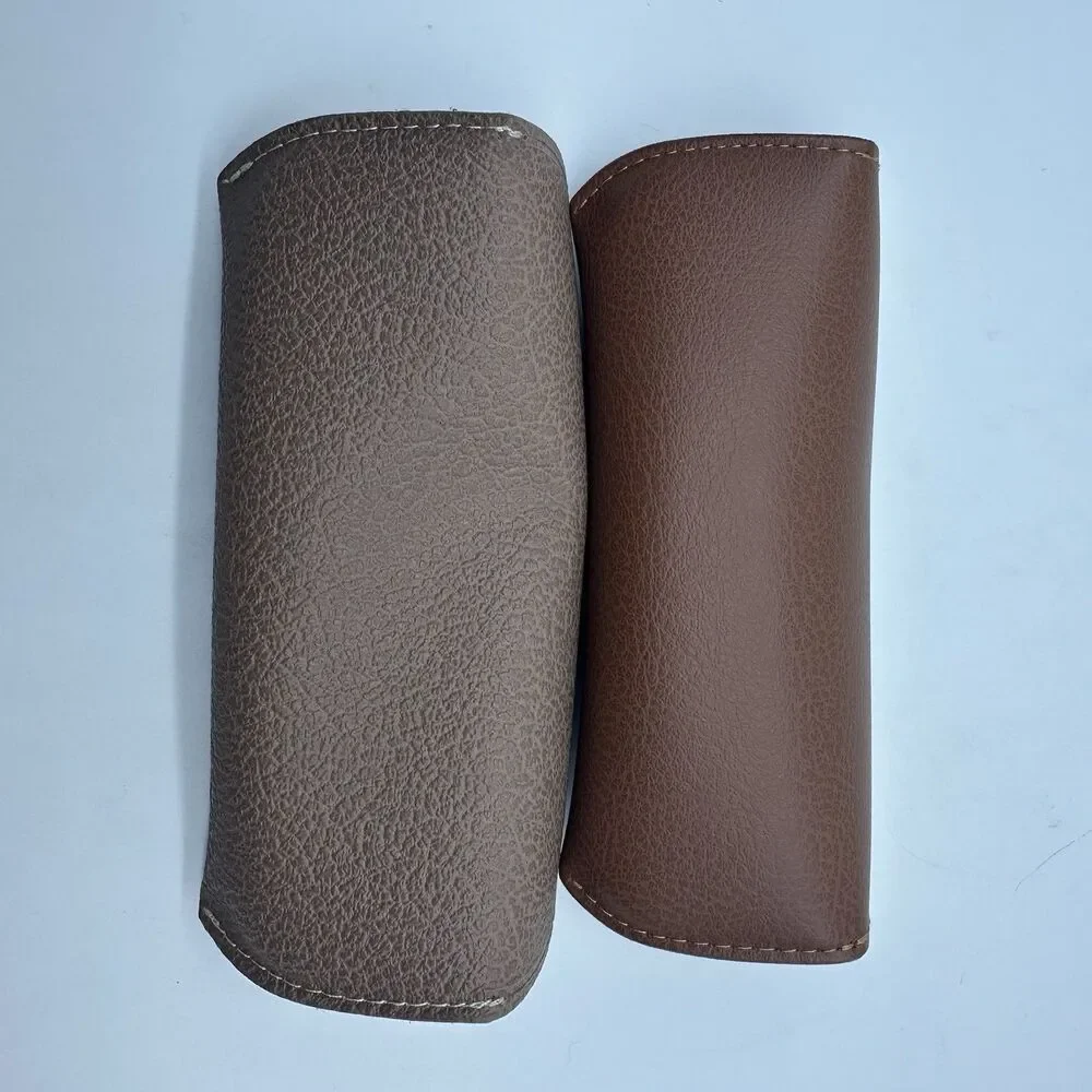 Lot of 4 Authentic Ray-Ban Sunglasses Cases Only Brown Tan Leather Snap Set